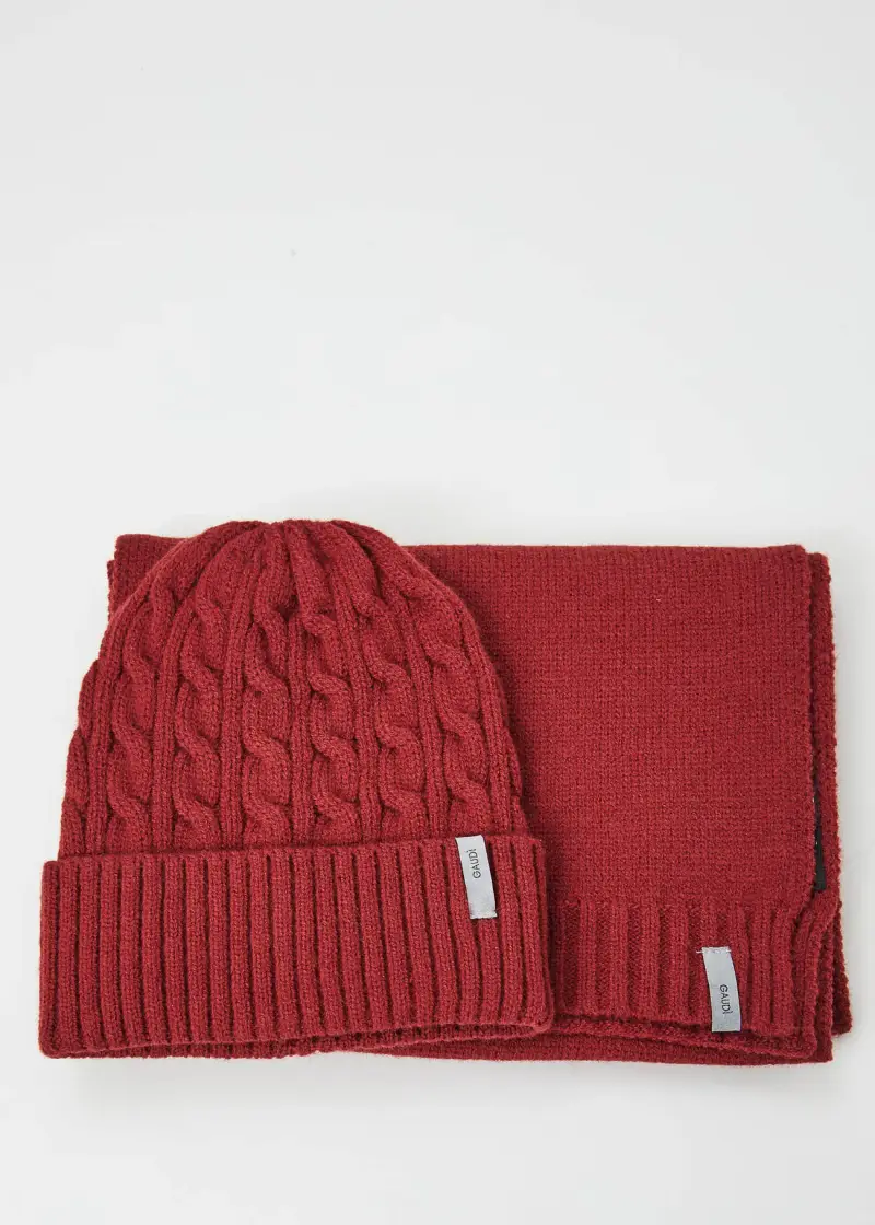 Fashion Set con berretto e sciarpa Multicolore