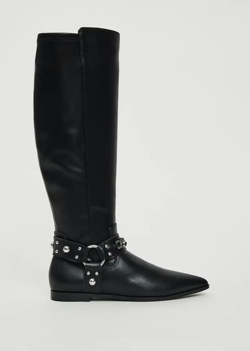 Fashion Stivale con cinturini con borchie Multicolore