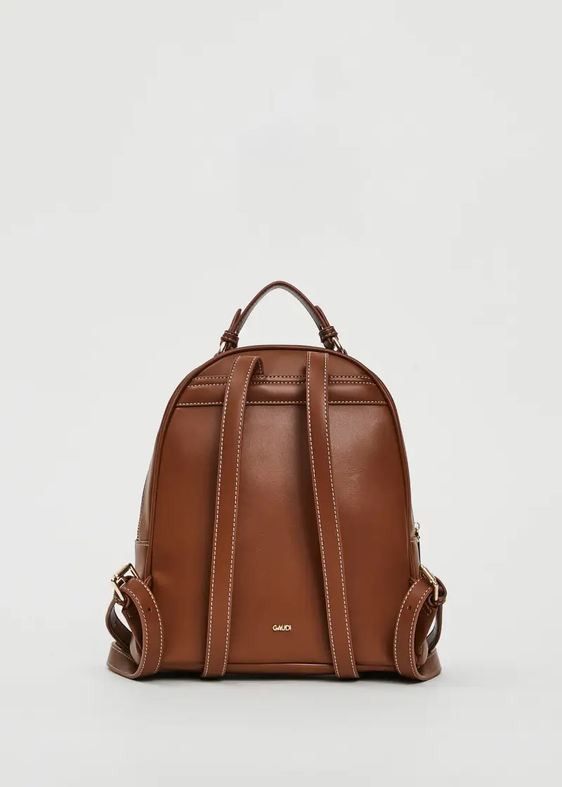 Fashion Zaino beige in similpelle Multicolore miniatura 2