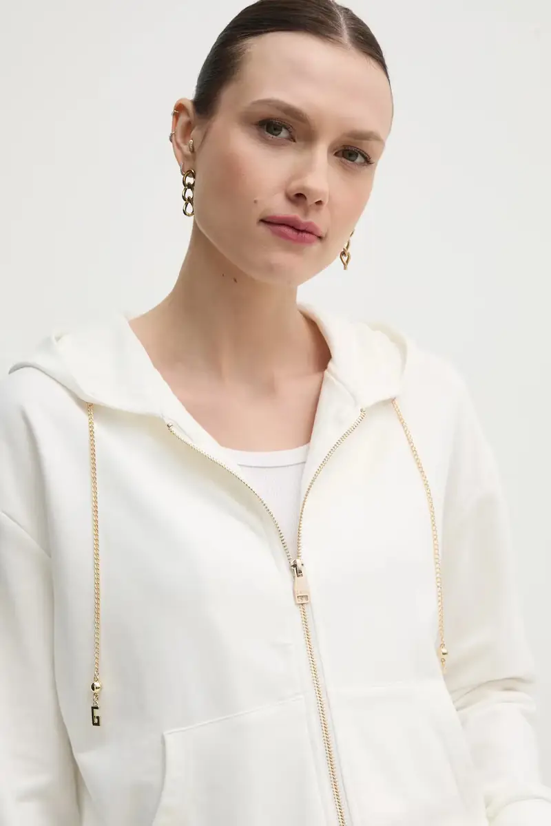 felpa donna colore bianco con cappuccio 511BD64001 miniatura 4