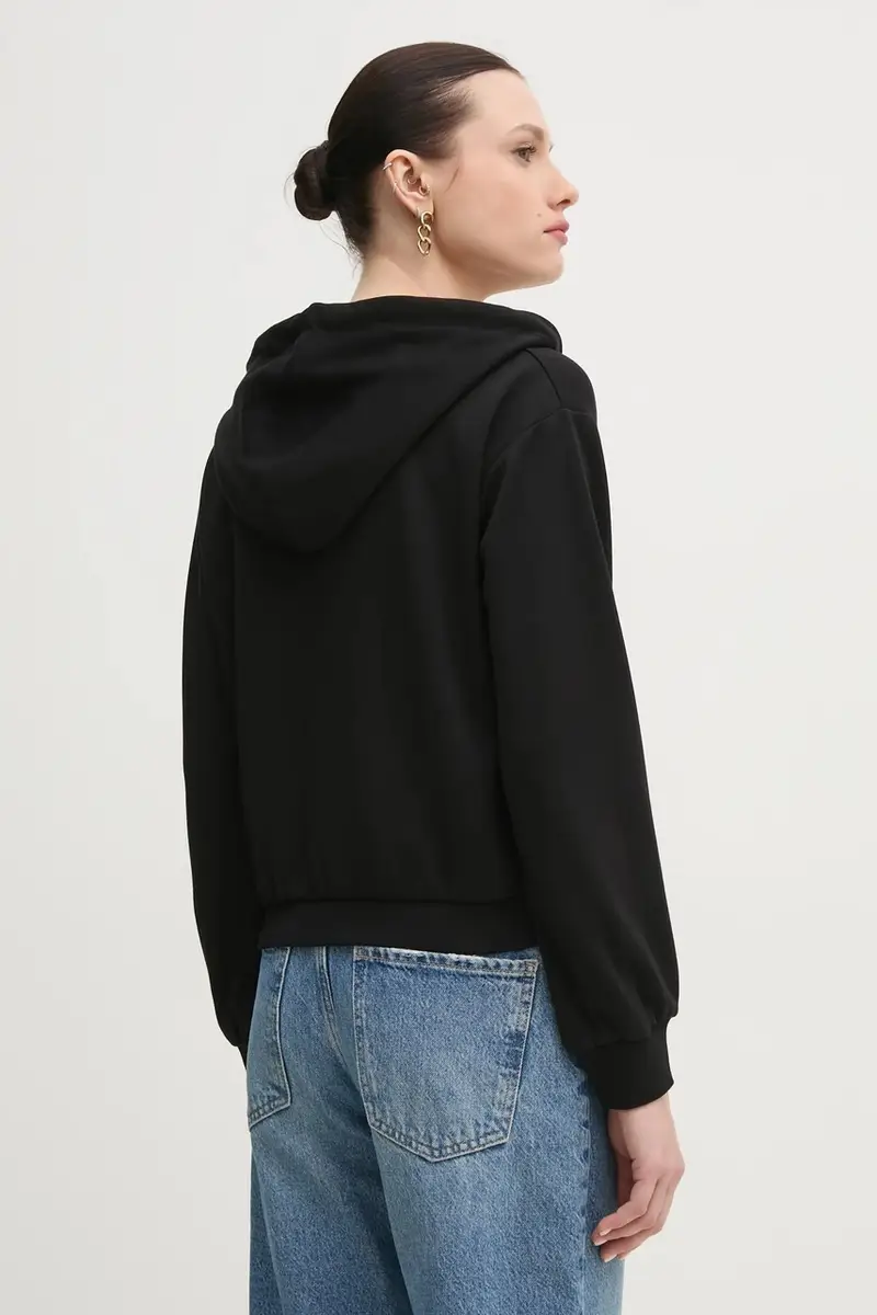 felpa donna colore nero con cappuccio 511BD64003 miniatura 3