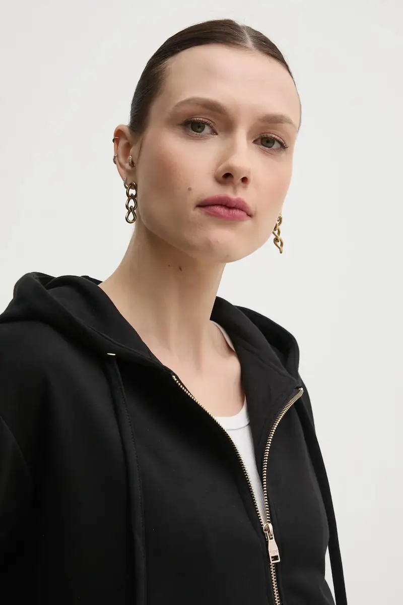 felpa donna colore nero con cappuccio 511BD64003 miniatura 4