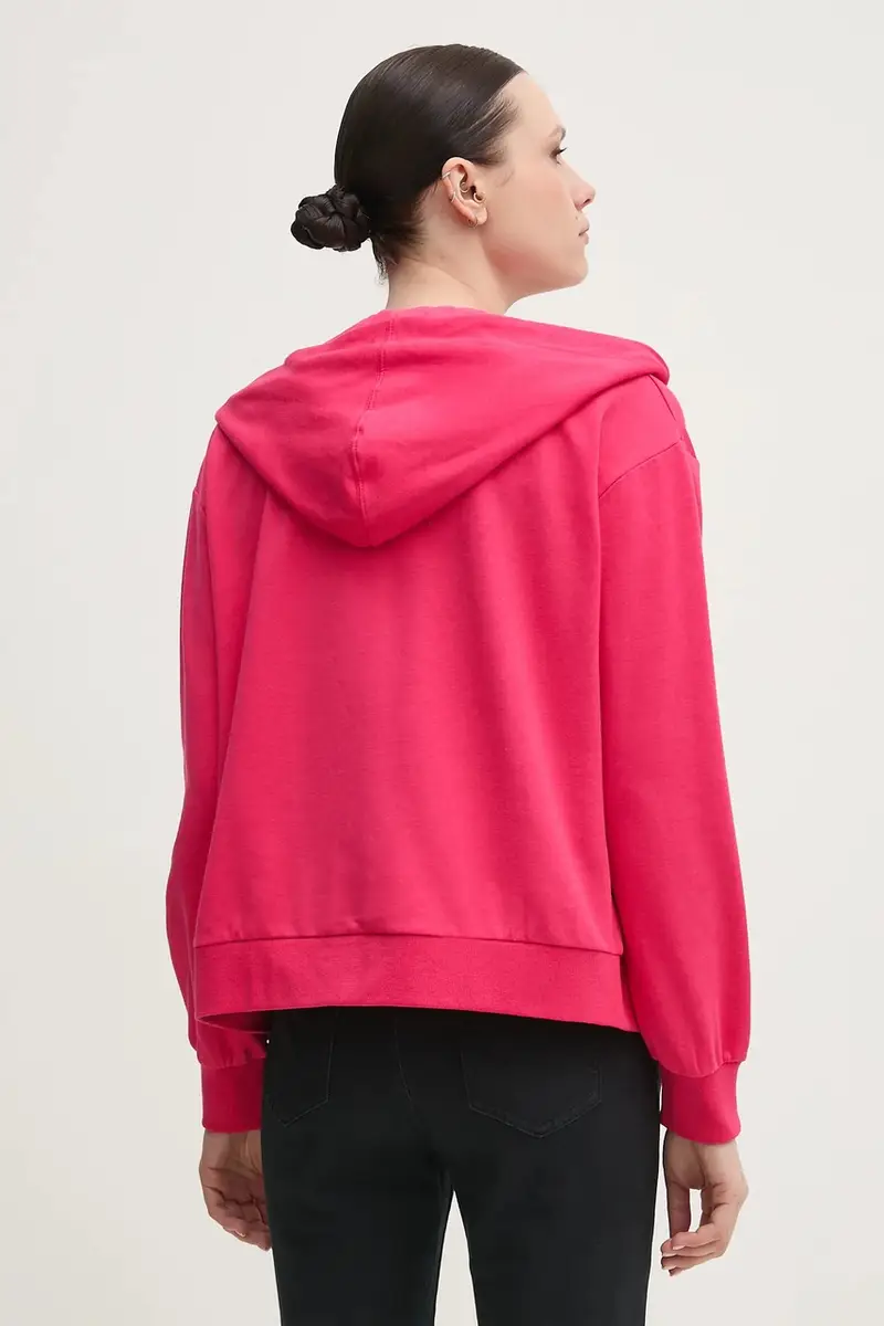 felpa donna colore rosa con cappuccio 511BD64001 miniatura 3