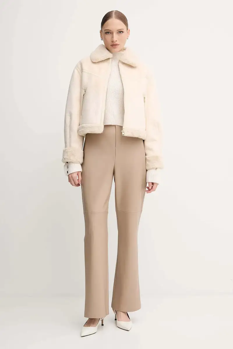 giacca colore beige 521BD39002 miniatura 2