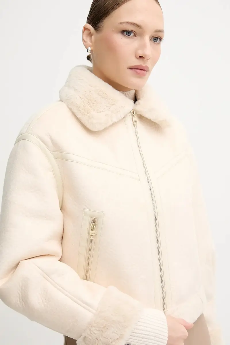 giacca colore beige 521BD39002 miniatura 4