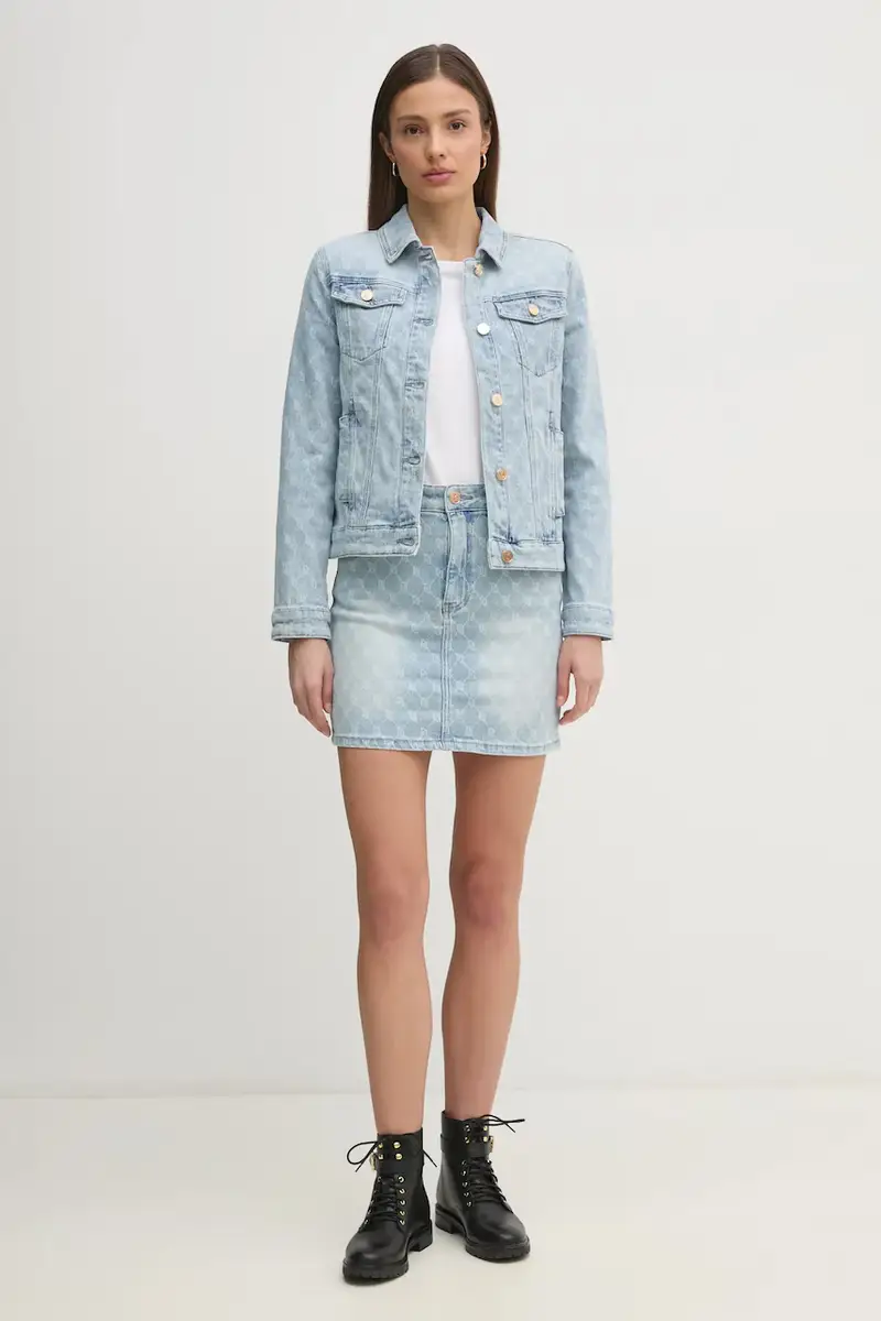 giacca di jeans colore blu 511BD36002 miniatura 2