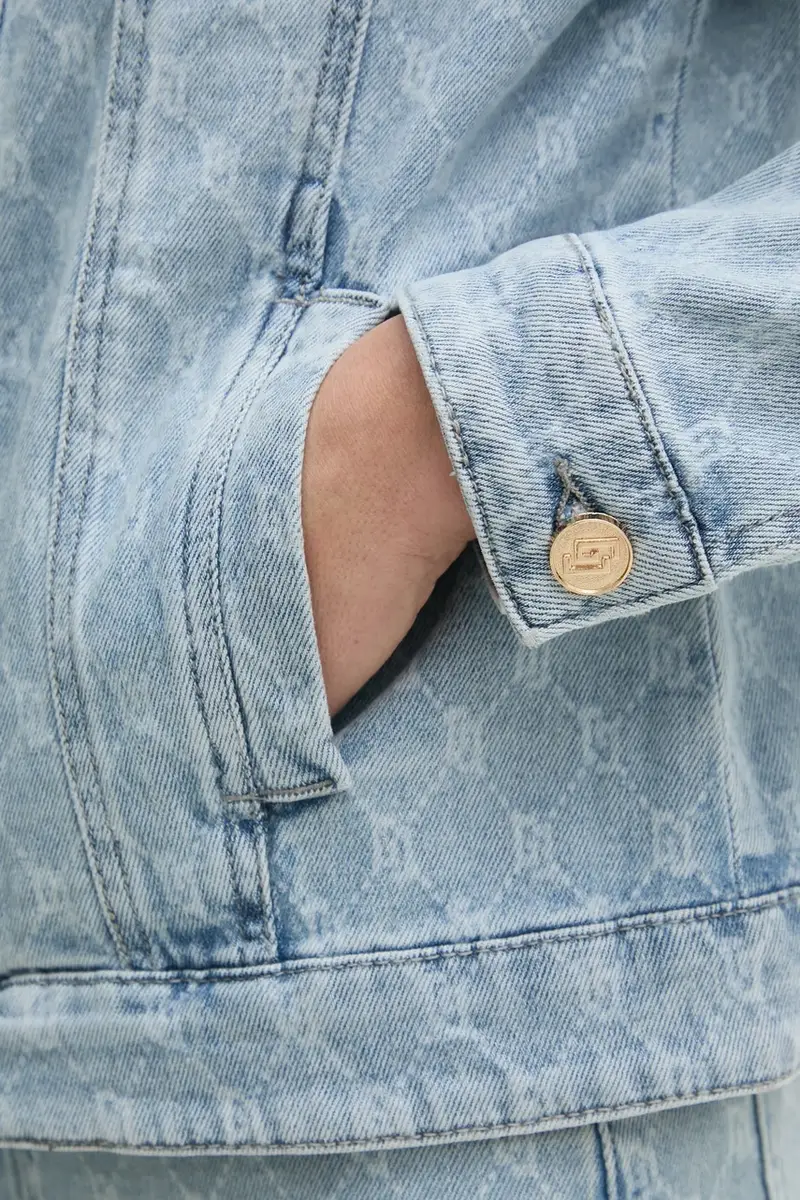 giacca di jeans colore blu 511BD36002 miniatura 5