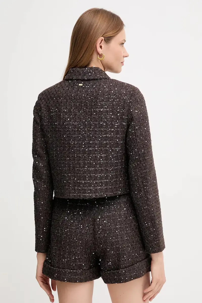 giacca in misto lana colore marrone 521FD35003 miniatura 3