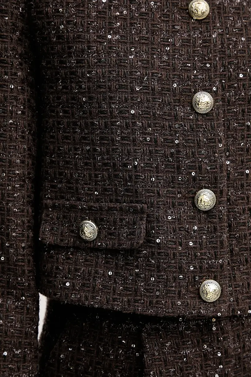 giacca in misto lana colore marrone 521FD35003 miniatura 5