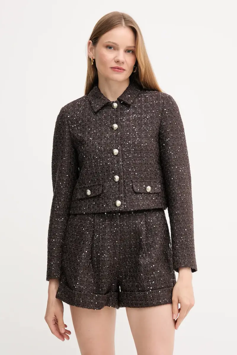 giacca in misto lana colore marrone 521FD35003