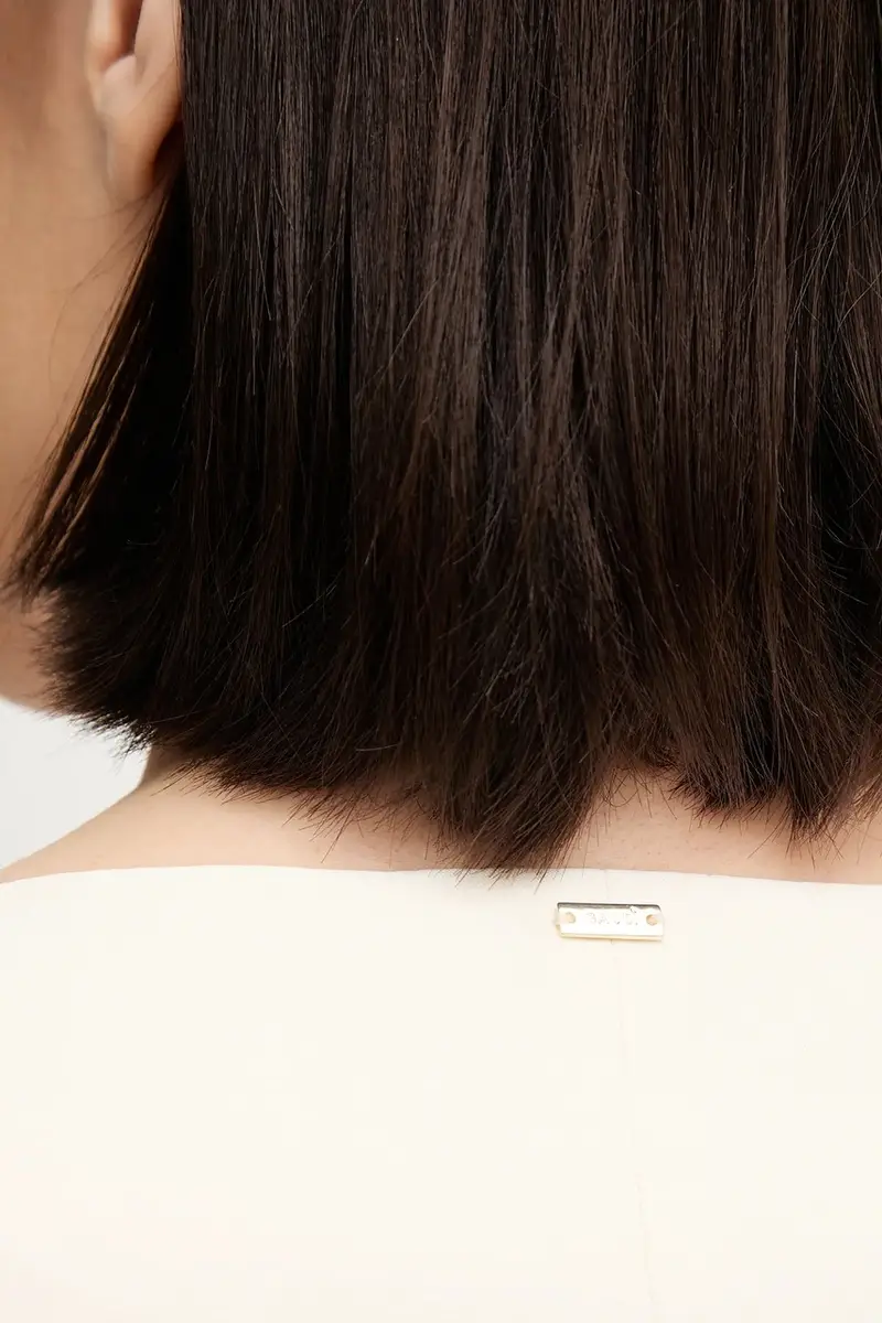 gilè con aggiunta di lino colore beige 511FD35007 miniatura 5