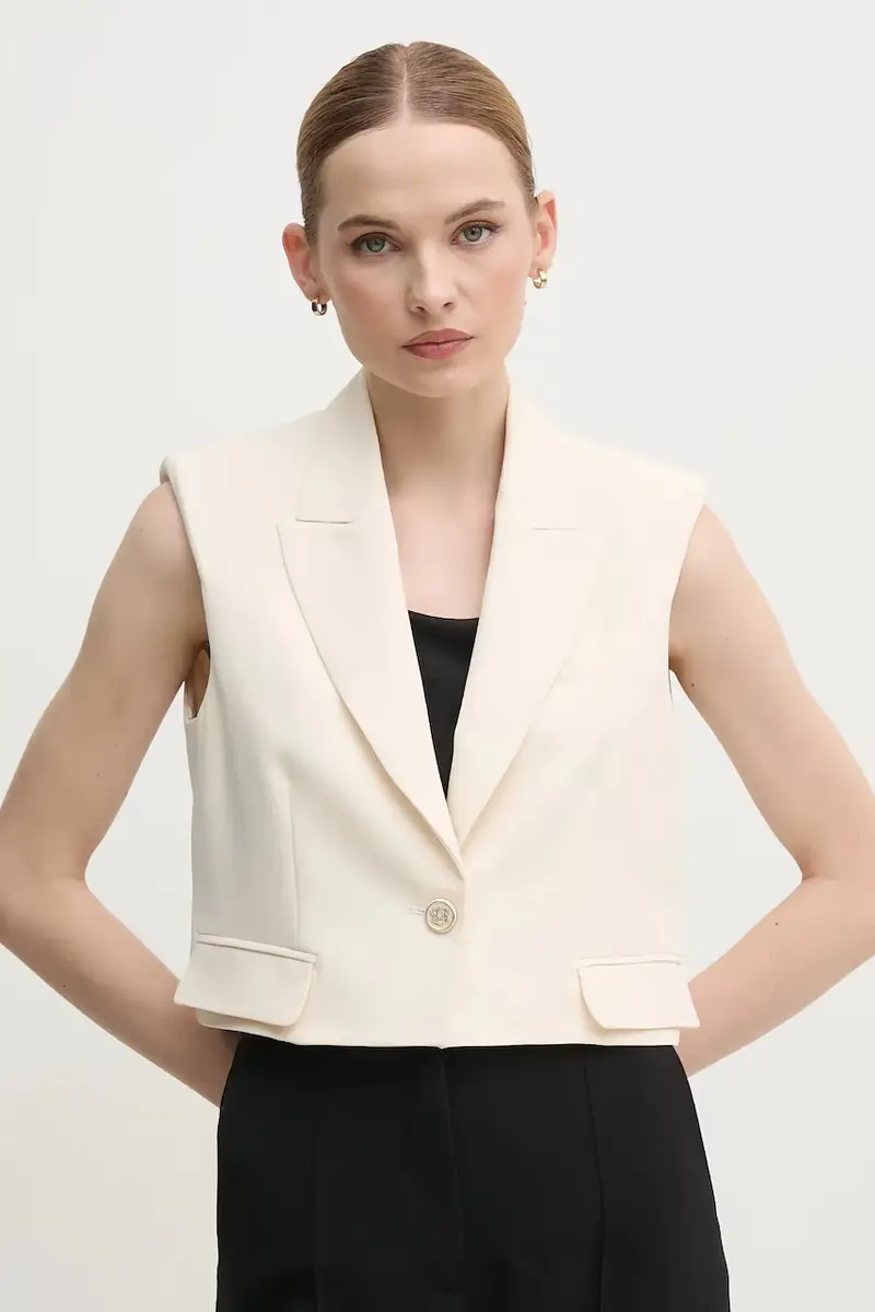 gilet colore beige 511FD35015