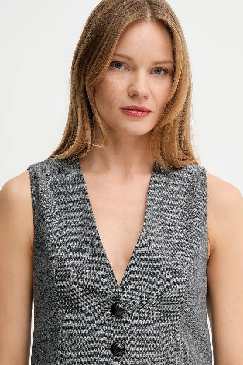 gilet colore grigio 521FD35017 miniatura 4