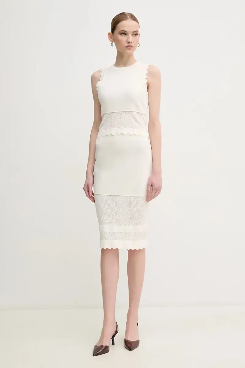 gonna colore beige 511FD73005 miniatura 2