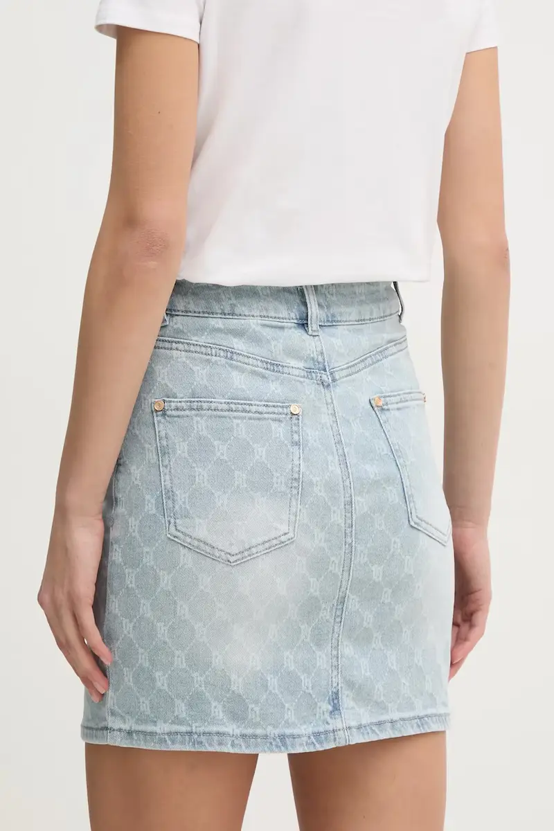 gonna di jeans colore blu 511BD76001 miniatura 3