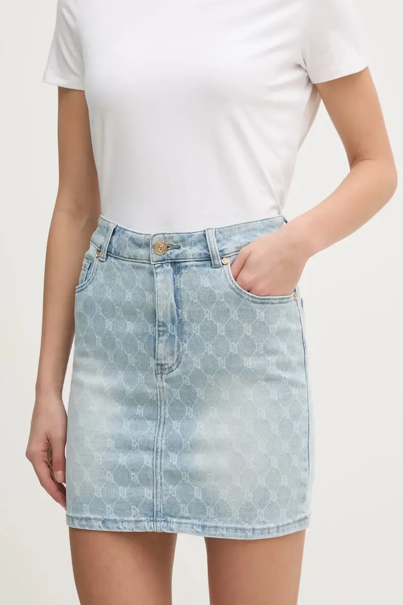 gonna di jeans colore blu 511BD76001