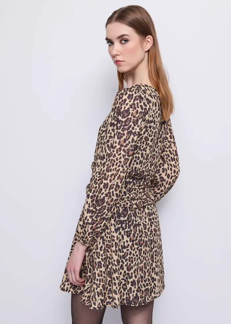 Jeans Abito da donna in georgette stampata Multicolore miniatura 2