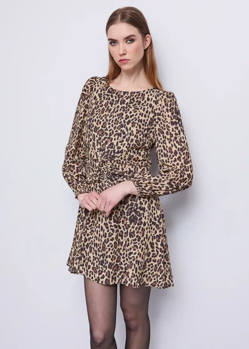 Jeans Abito da donna in georgette stampata Multicolore