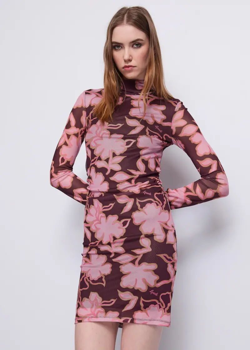 Jeans Abito da donna in tulle stampato Multicolore