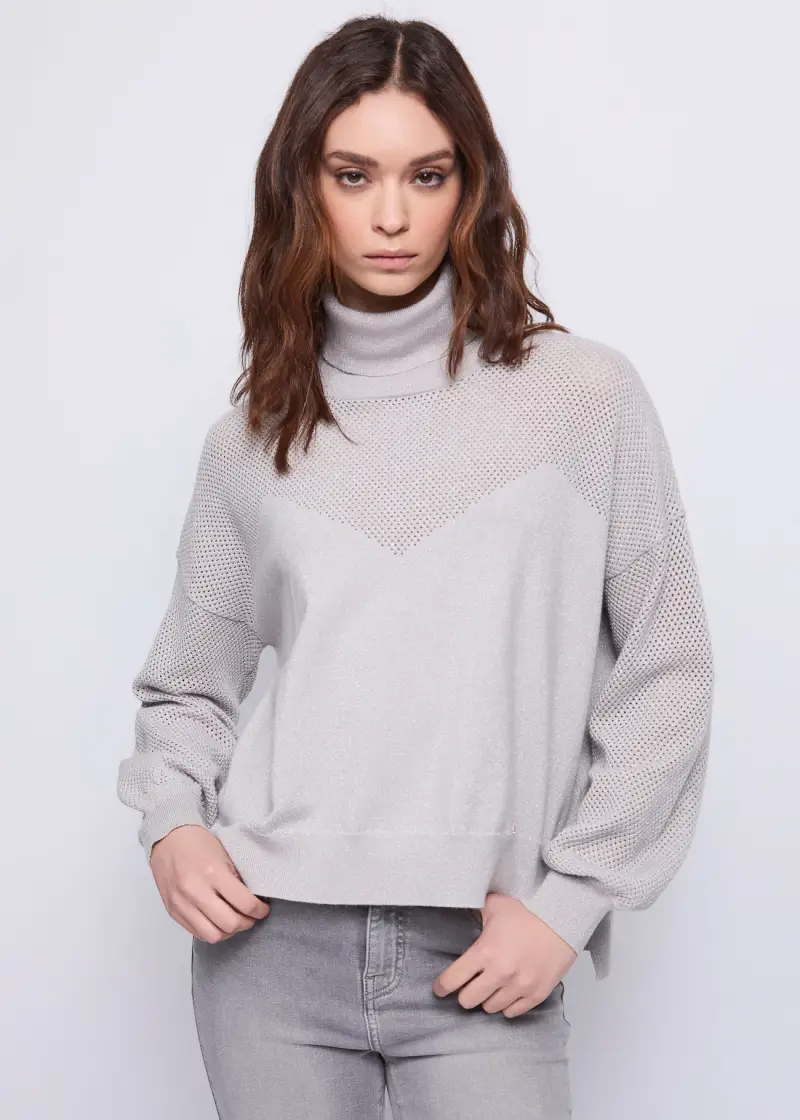 Jeans Dolcevita da donna in filato lurex Naturale