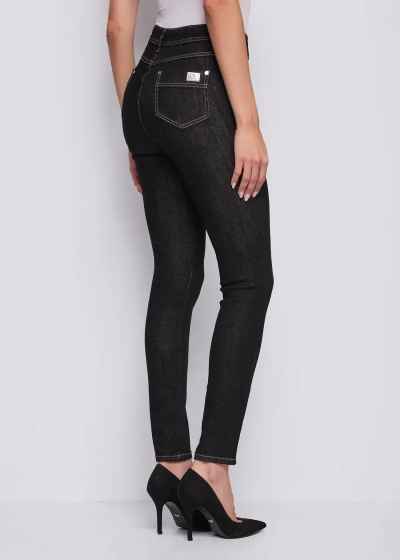 Jeans Jeans da donna con bottoni Multicolore miniatura 2