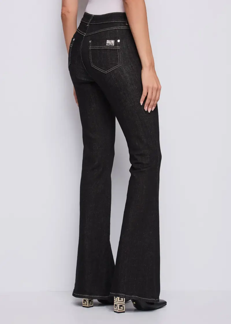 Jeans Jeans da donna con bottoni Multicolore miniatura 2