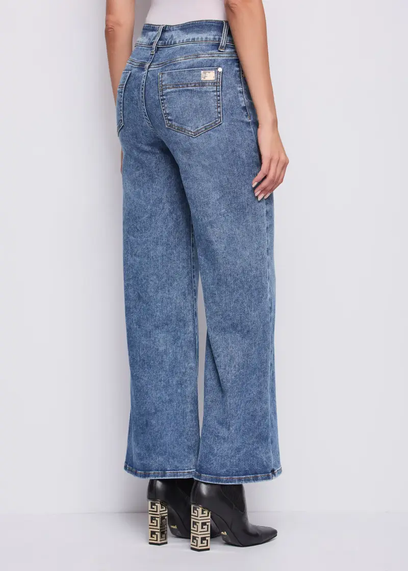 Jeans Jeans da donna in cotone used Multicolore miniatura 2