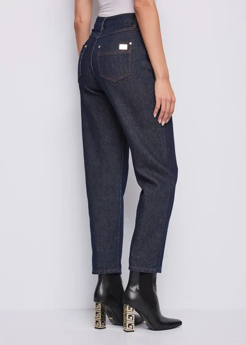 Jeans Jeans da donna in misto cotone Multicolore miniatura 2