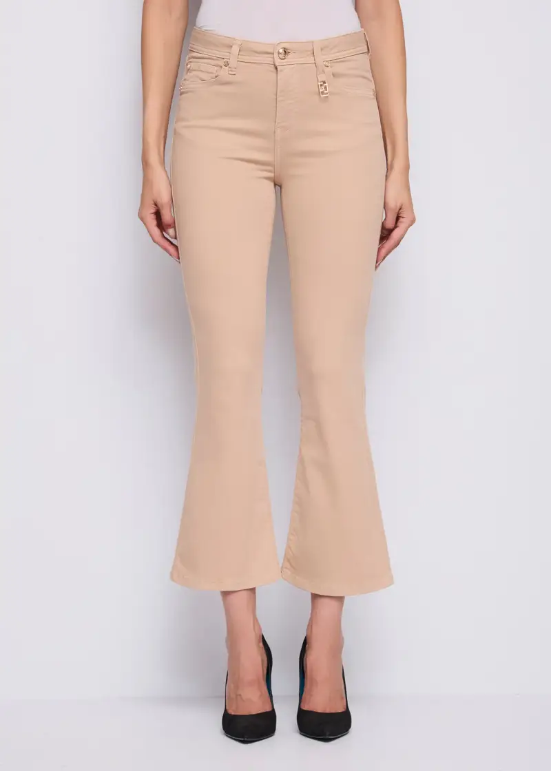 Jeans Pantaloni da donna in twill Naturale