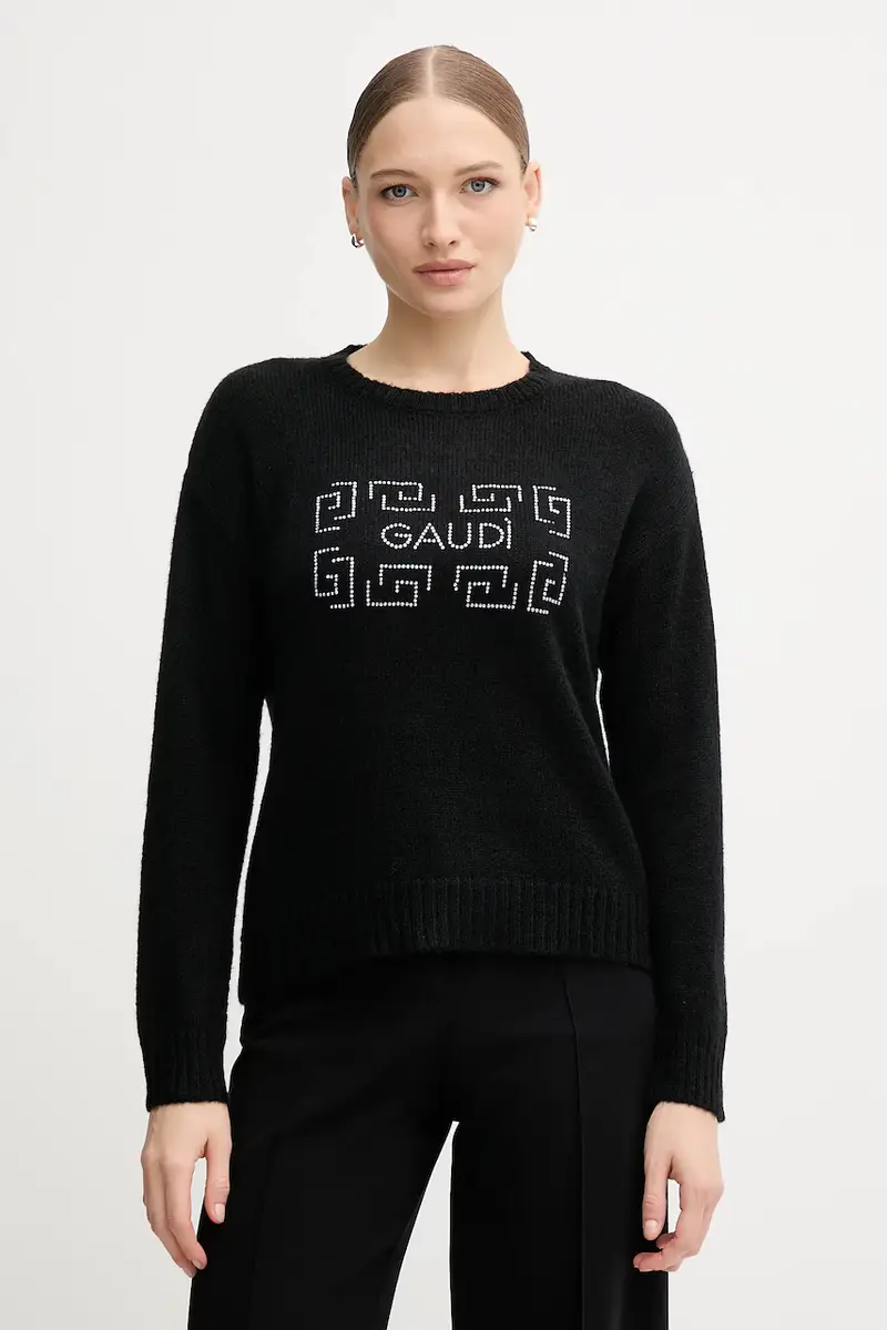 maglione con lana colore nero 521BD53009