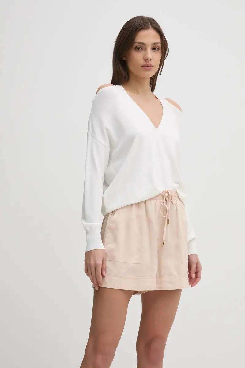 maglione donna colore beige 511BD53015 miniatura 4