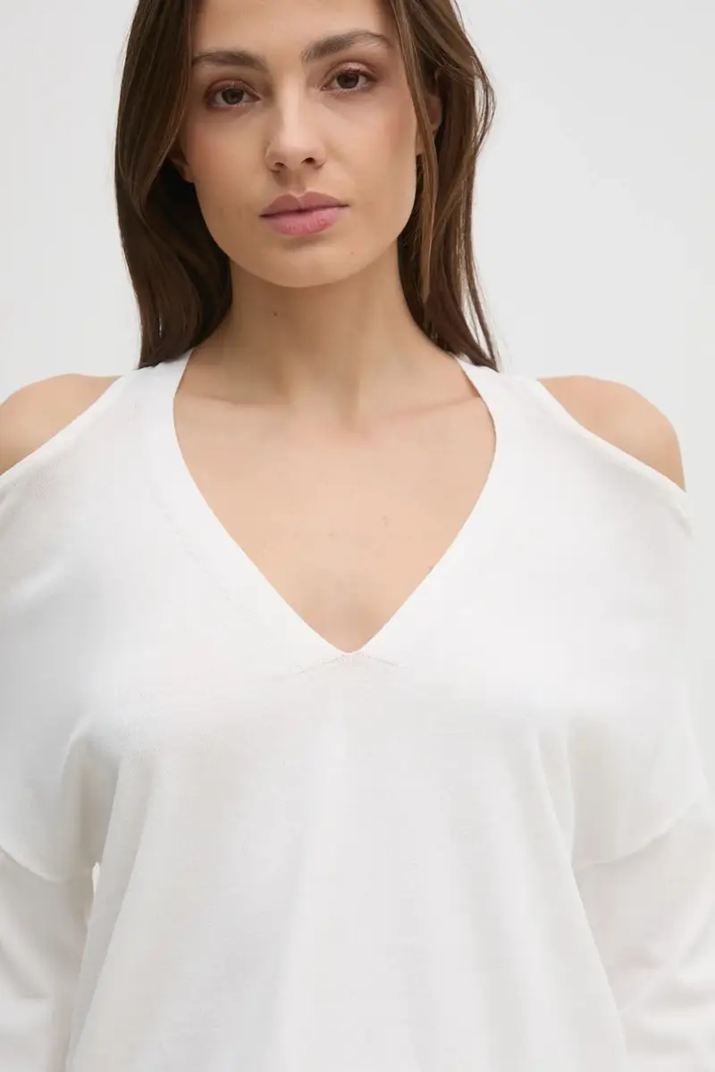 maglione donna colore beige 511BD53015 miniatura 5