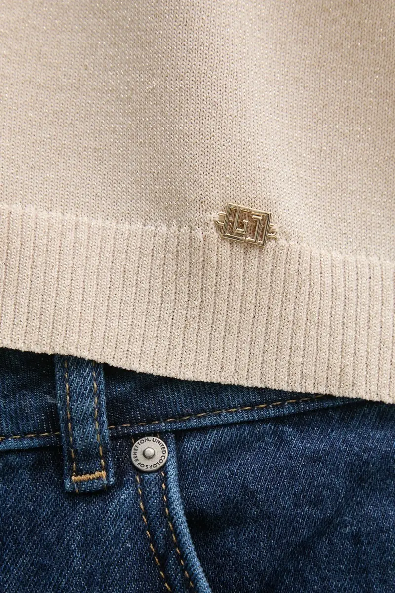 maglione donna colore beige 511BD53021 miniatura 5