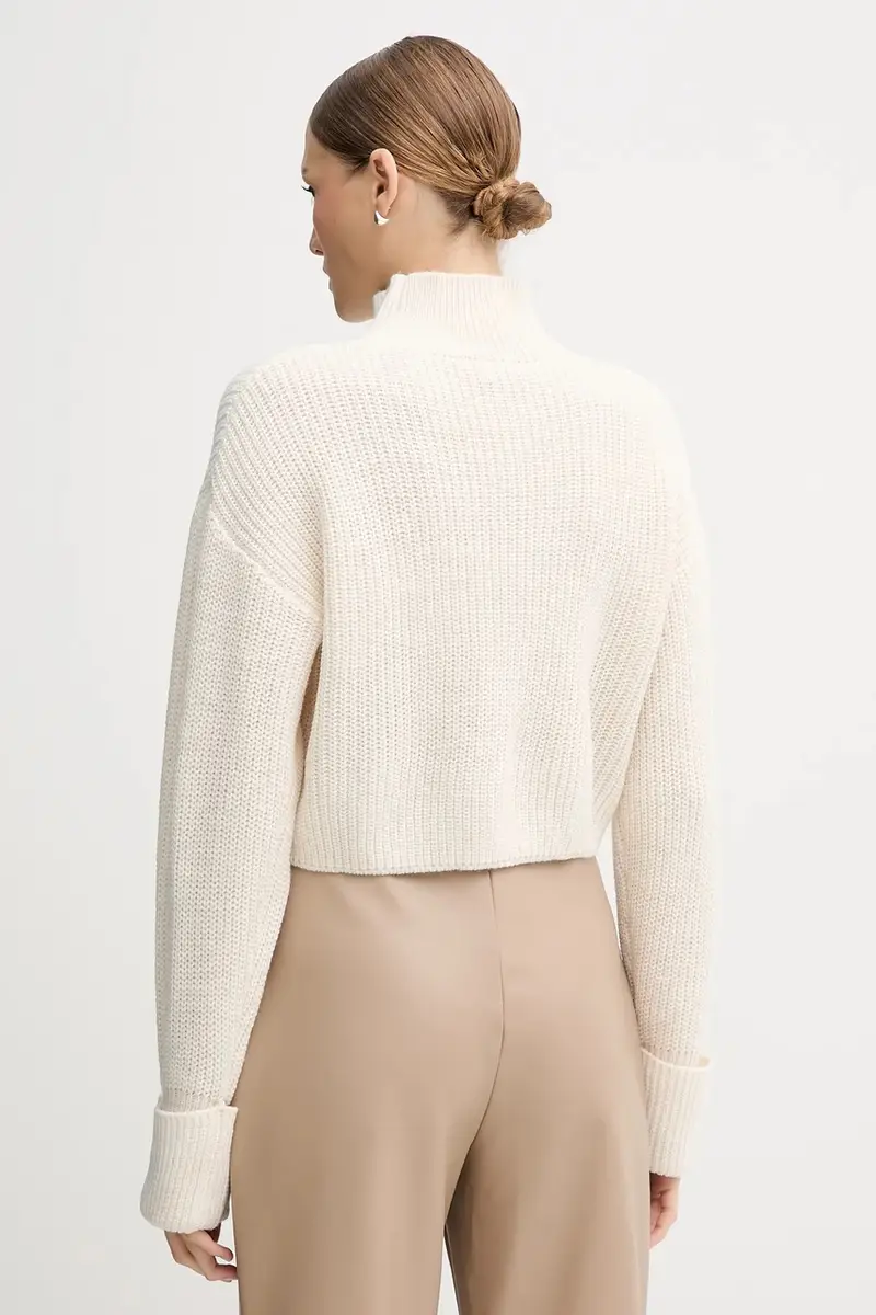 maglione donna colore beige 521BD53033 miniatura 3