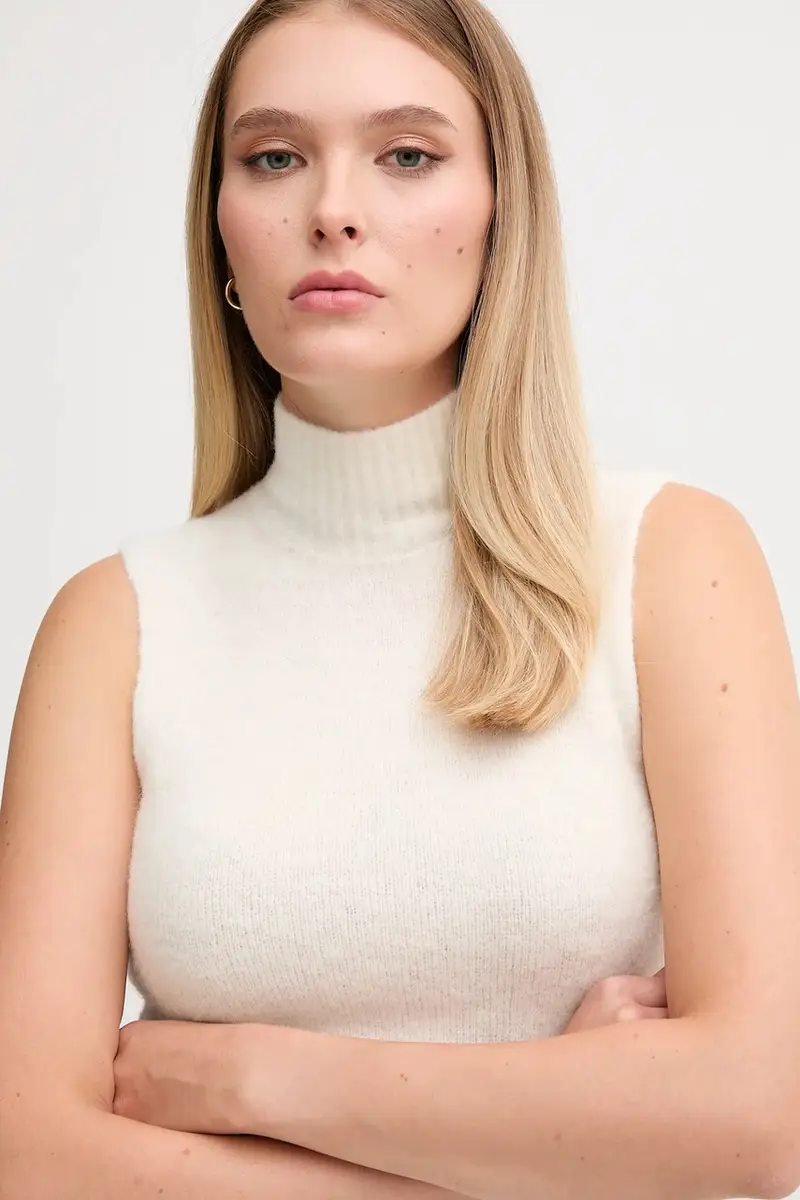 maglione donna colore beige 521FD53009 miniatura 4