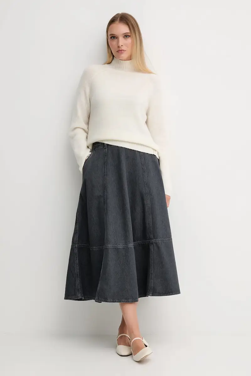 maglione donna colore beige 521FD53011 miniatura 2