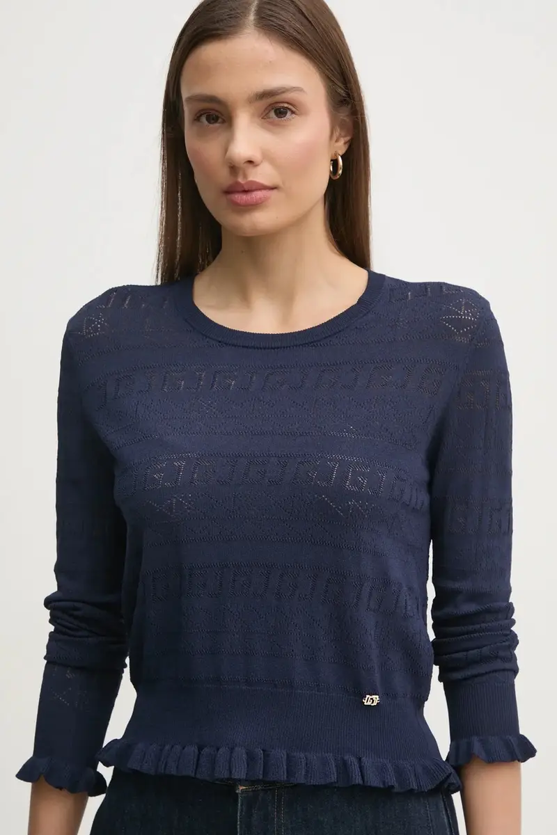 maglione donna colore blu navy 511BD53020 miniatura 4