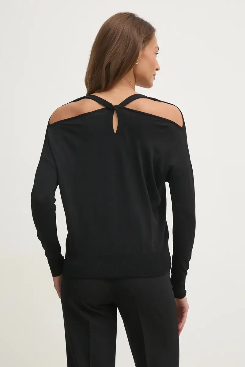 maglione donna colore nero 511BD53015 miniatura 3