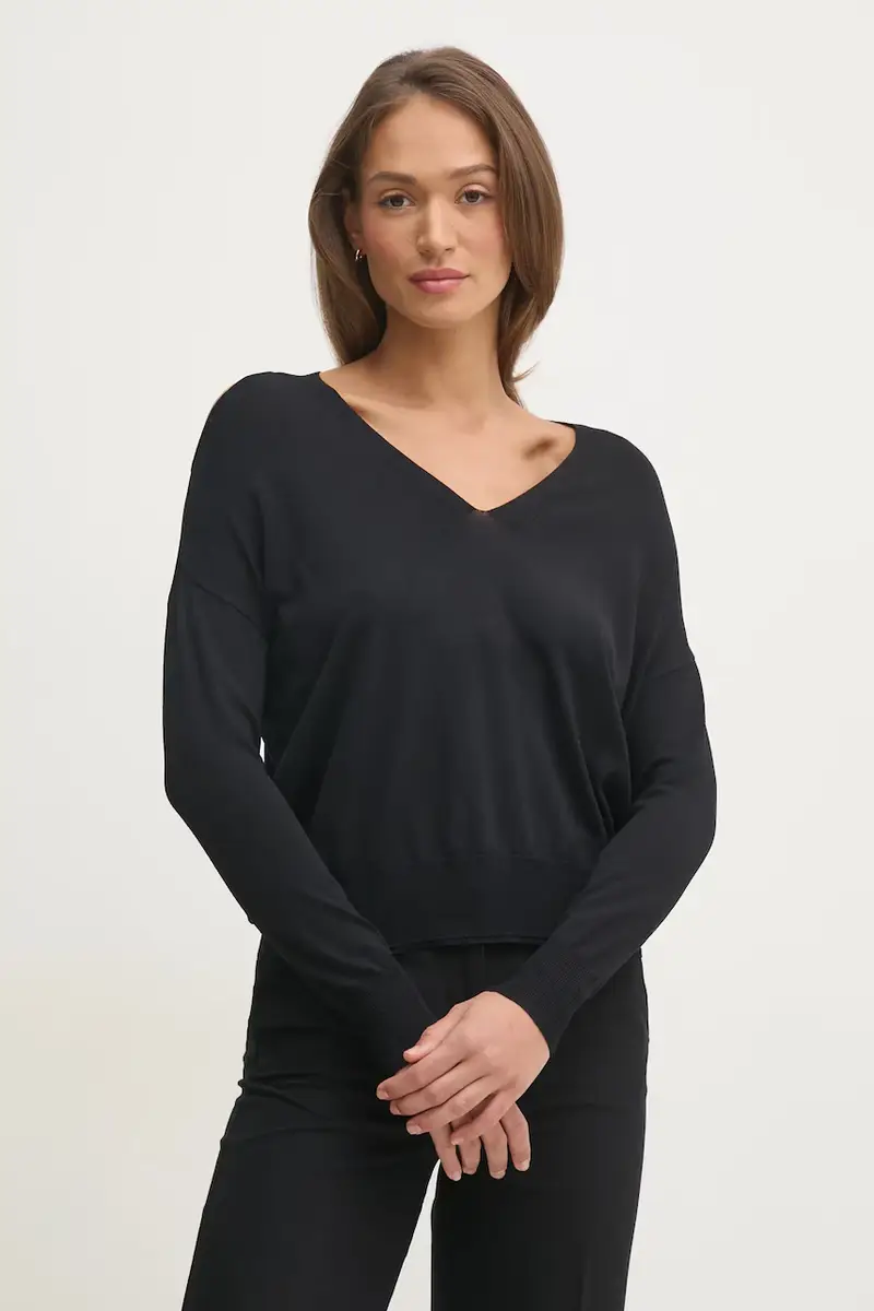 maglione donna colore nero 511BD53015