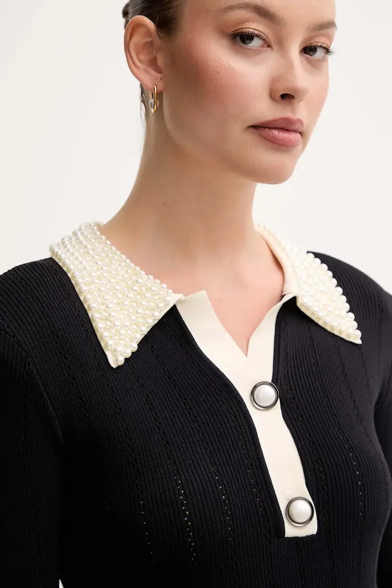 maglione donna colore nero 521FD53035 miniatura 4