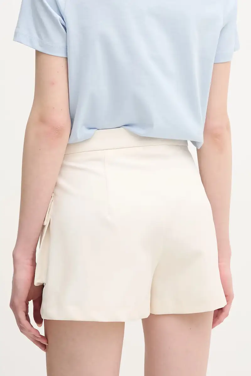 pantaloncini donna colore beige 511FD25023 miniatura 3