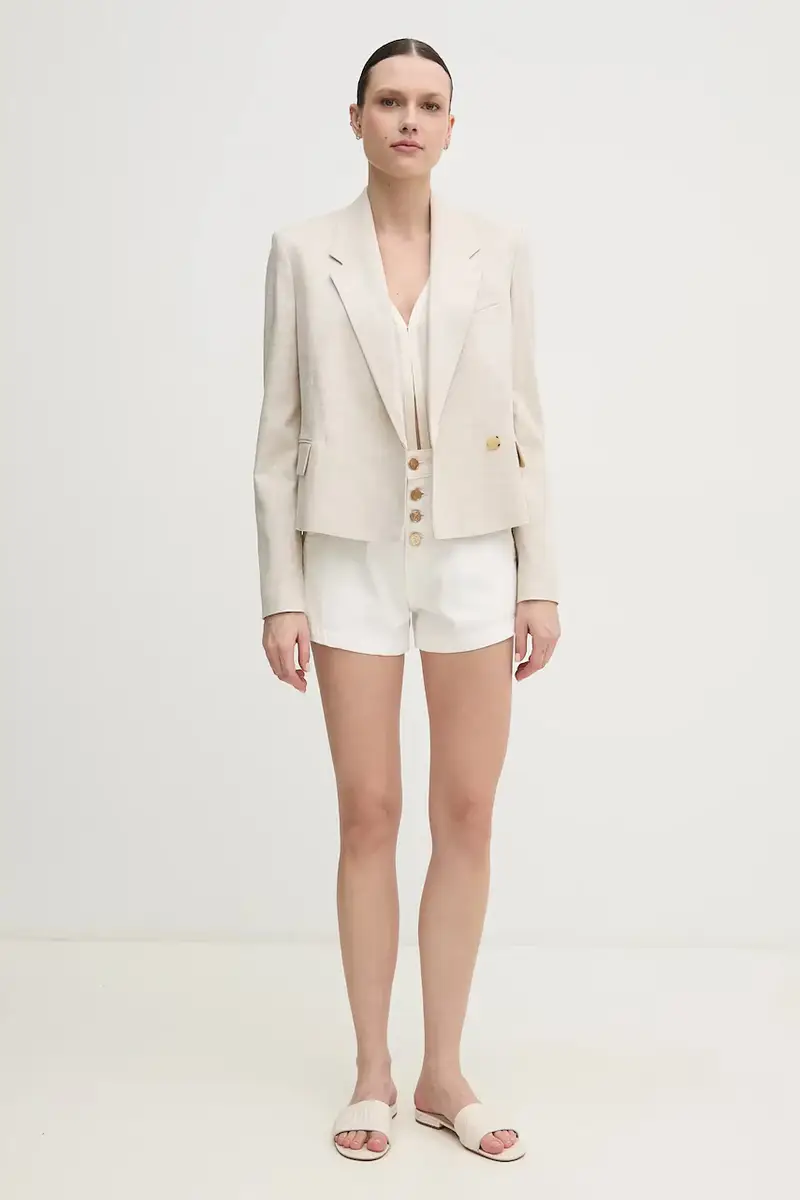 pantaloncini donna colore bianco 511BD25023 miniatura 2