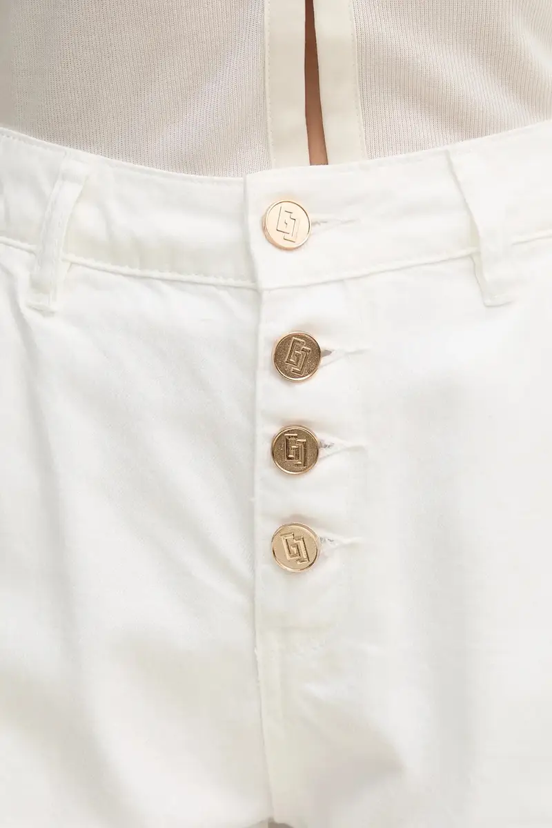 pantaloncini donna colore bianco 511BD25023 miniatura 4
