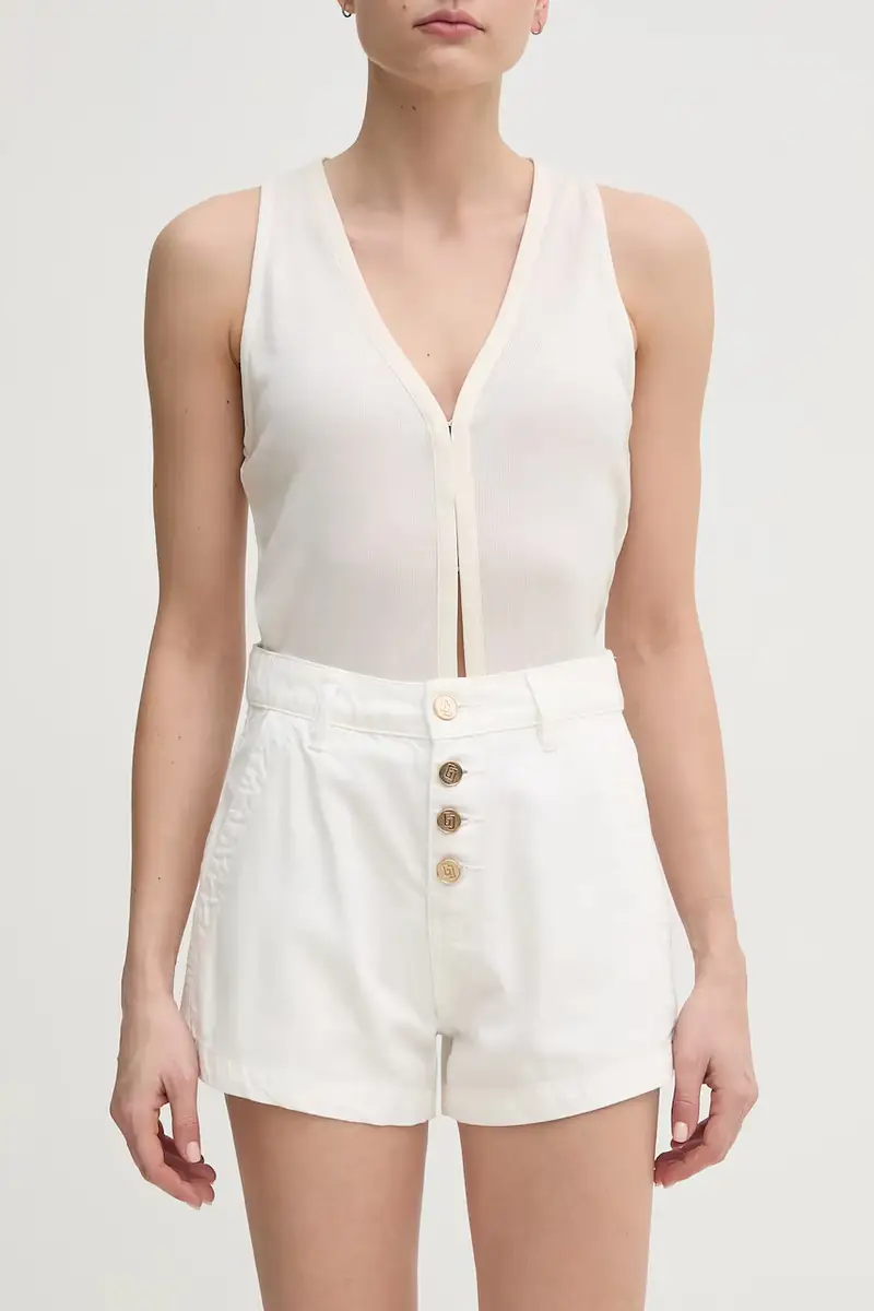 pantaloncini donna colore bianco 511BD25023