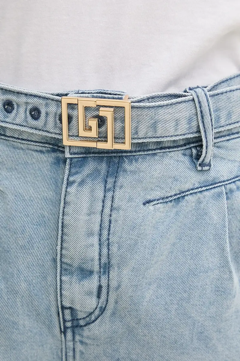 pantaloncini donna colore blu 511BD26020 miniatura 4