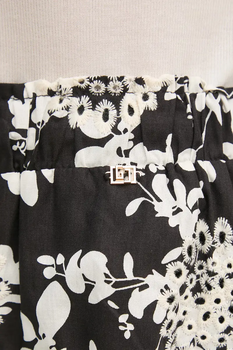 pantaloncini in cotone donna colore nero 511BD25020 miniatura 4