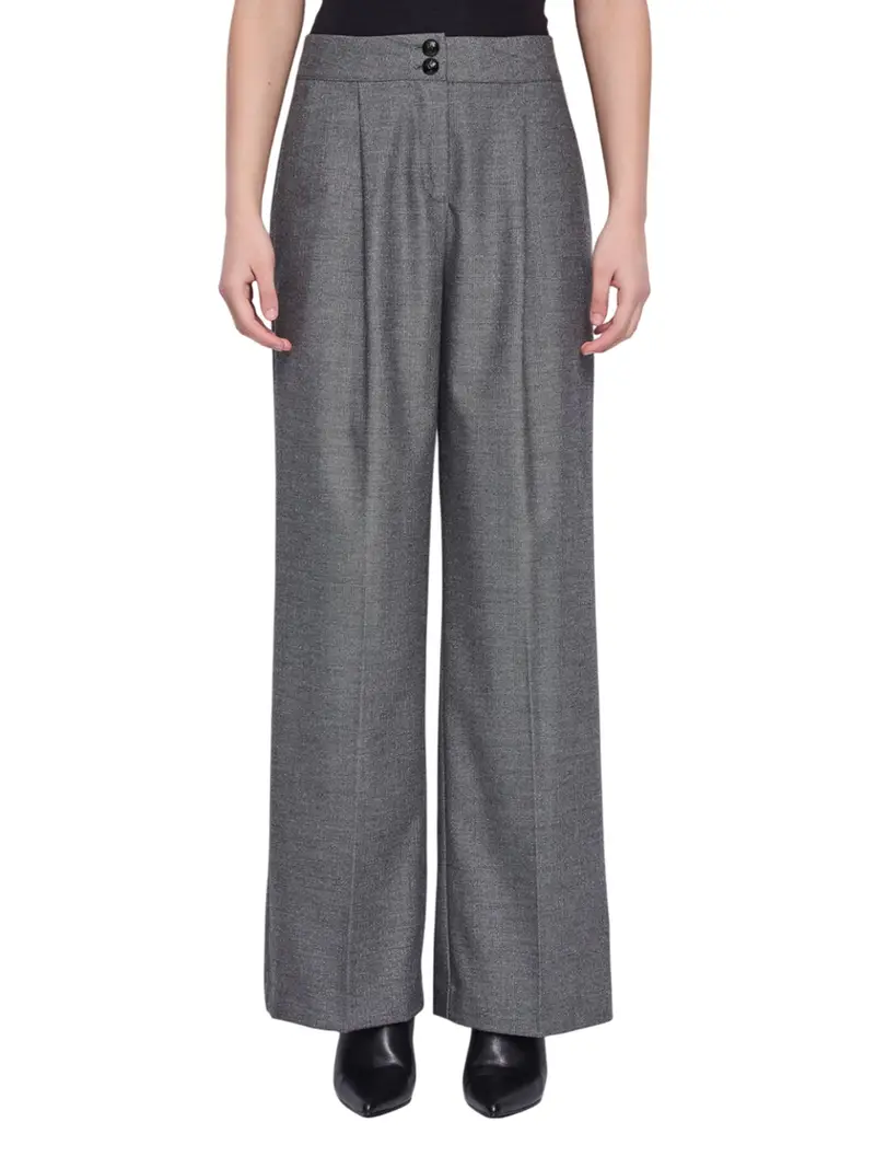 pantalone palazzo gaudi da donna - grigio