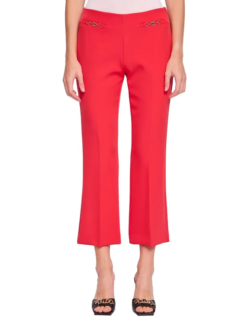 pantalone trombetta gaudi da donna - rosso
