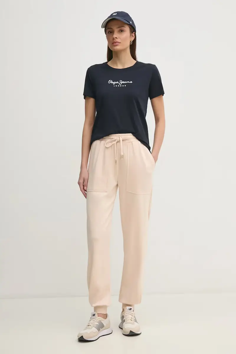 pantaloni della tuta donna colore beige 511BD24006 miniatura 2