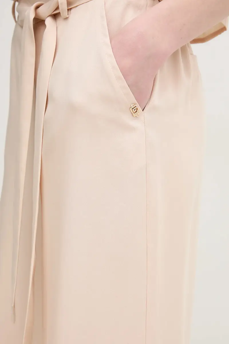 pantaloni donna colore beige 511BD25011 miniatura 4